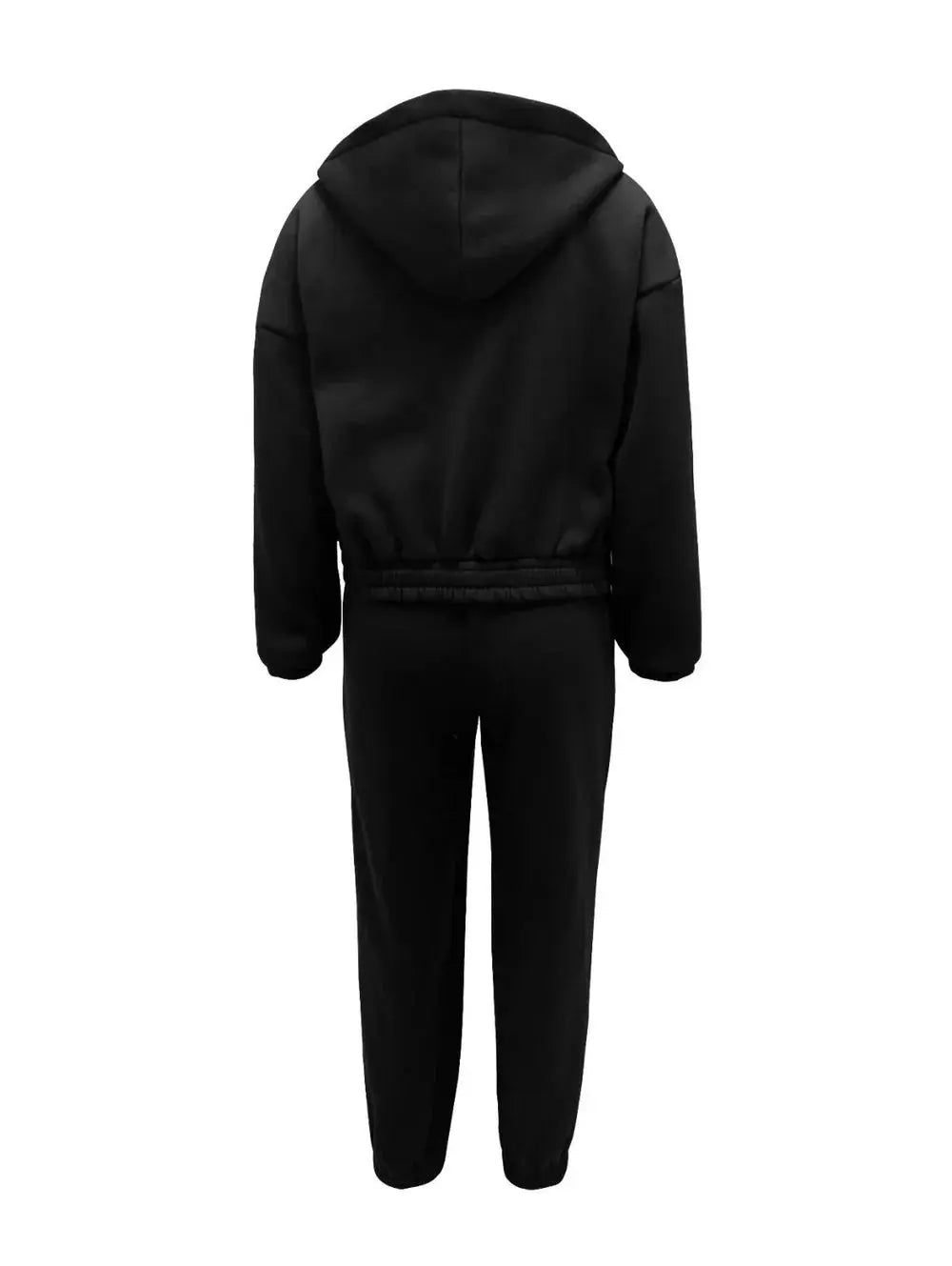 Three-Piece Loungewear Set with Cropped Hoodie, Bralette and Joggers